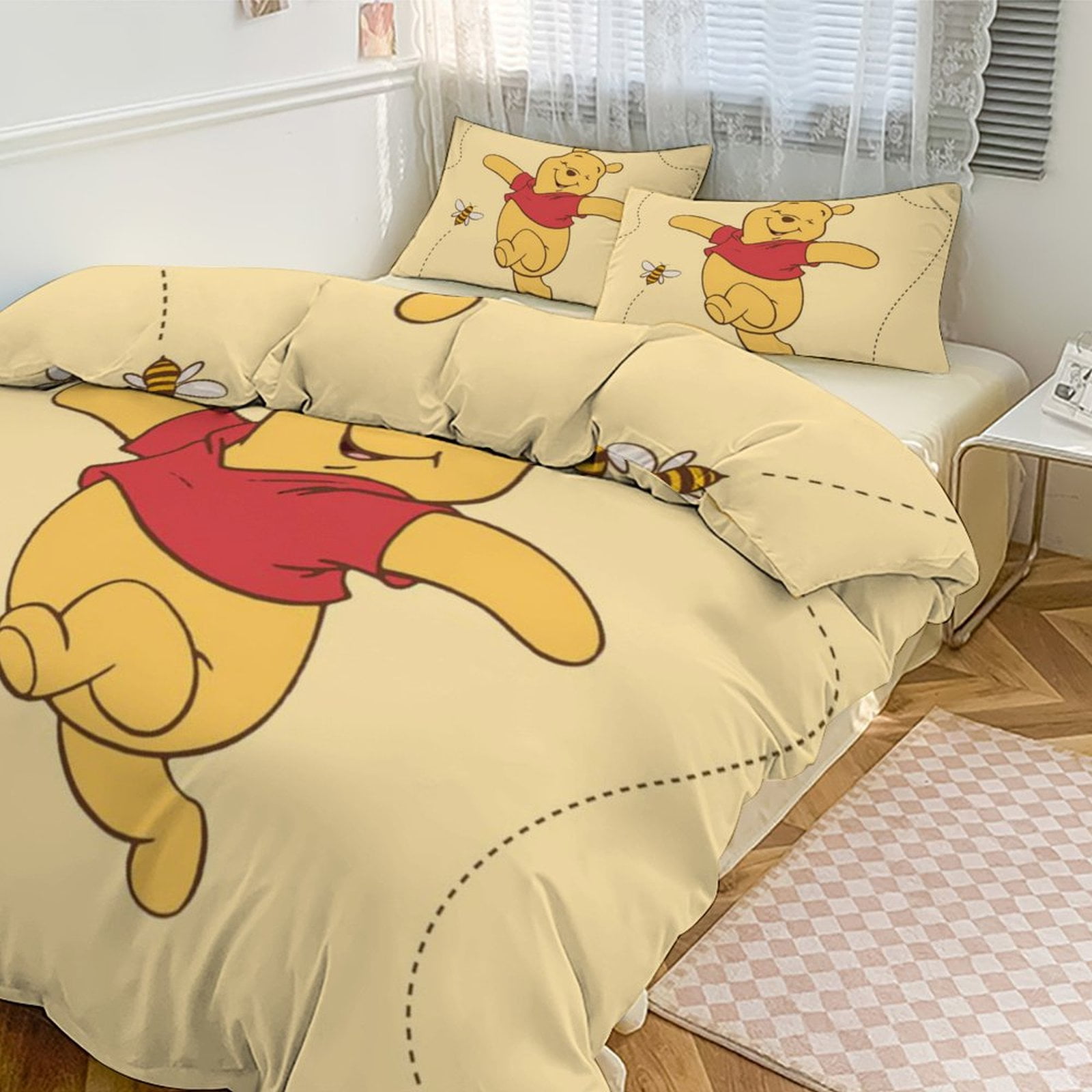 Winnie the Pooh Queen Comforter Set – 3-Piece Bedding with Sham