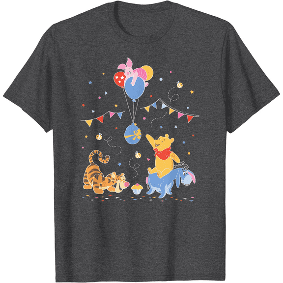 Winnie The Pooh And Friends Birthday Party Unisex Softstyle T-Shirt for Men Women Kids