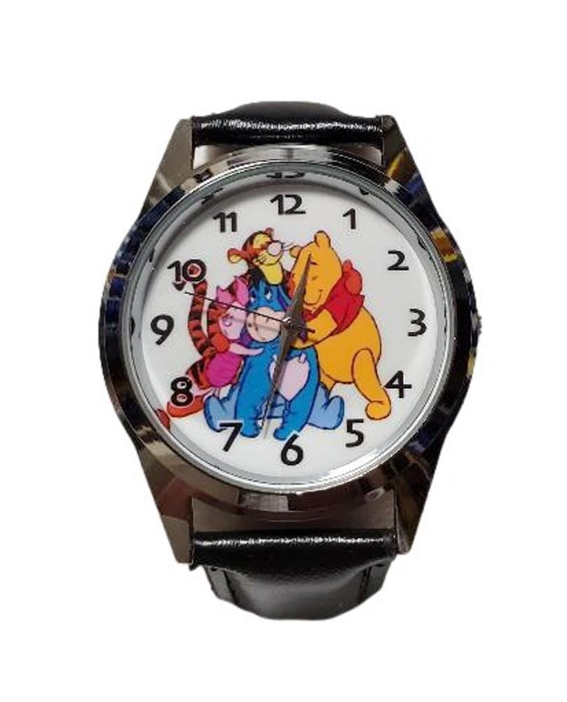 Winnie The Pooh And Friends by Mainstreet Classics Unisex 8.5" Stainless Steel Wristwatch