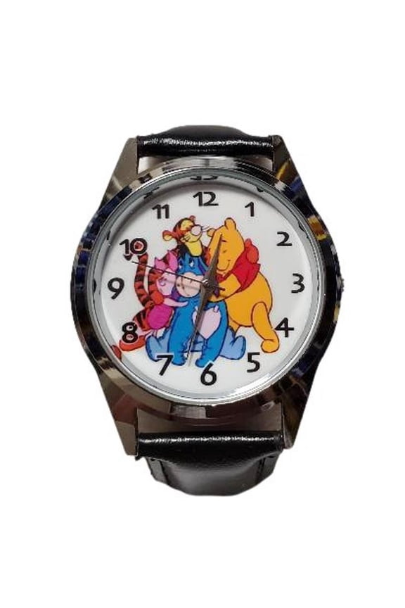 Winnie The Pooh And Friends by Mainstreet Classics Unisex 8.5" Stainless Steel Wristwatch