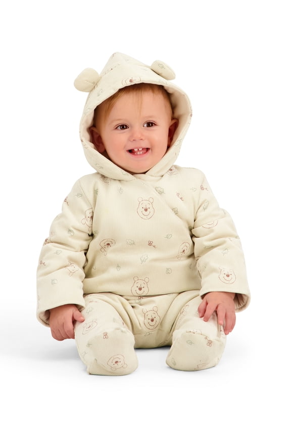Character Baby Hooded Ribbed Pram Suit, Sizes 0-9 Months