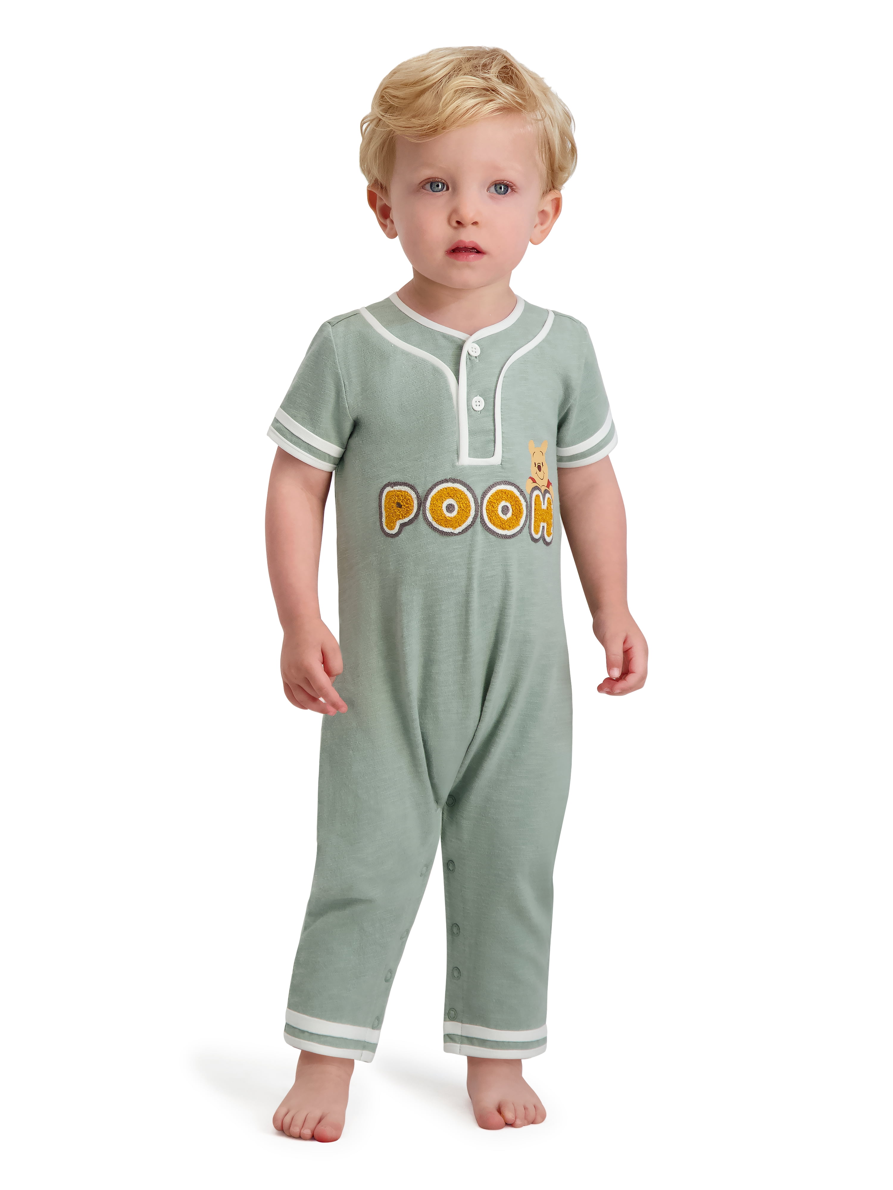 Winnie The Pooh Baby Boy Short Sleeve Romper, Sizes 0/3 Months-24 Months