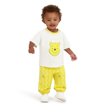Winnie The Pooh Baby Boy Viscose French Terry Pant Set, Sizes 0-24 Months