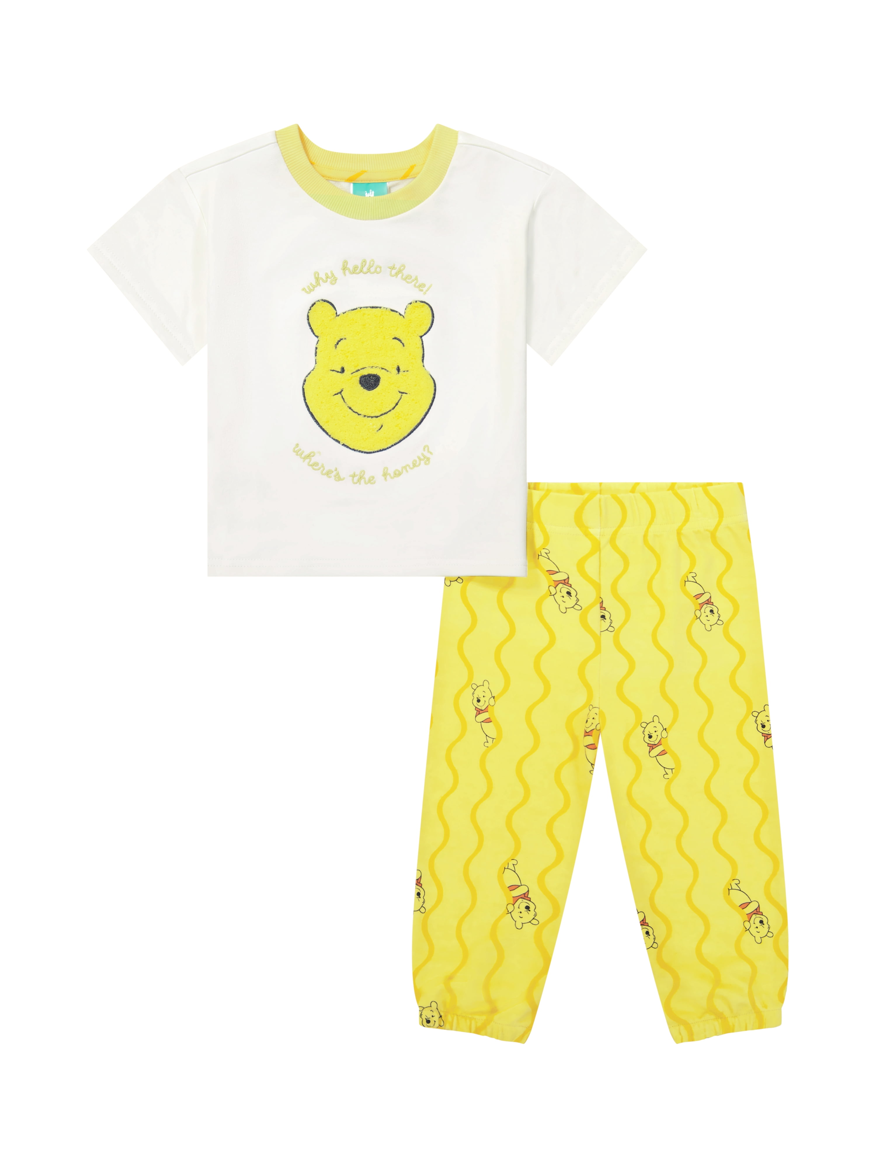 Winnie The Pooh Baby Boy Viscose French Terry Pant Set, Sizes 0-24 Months