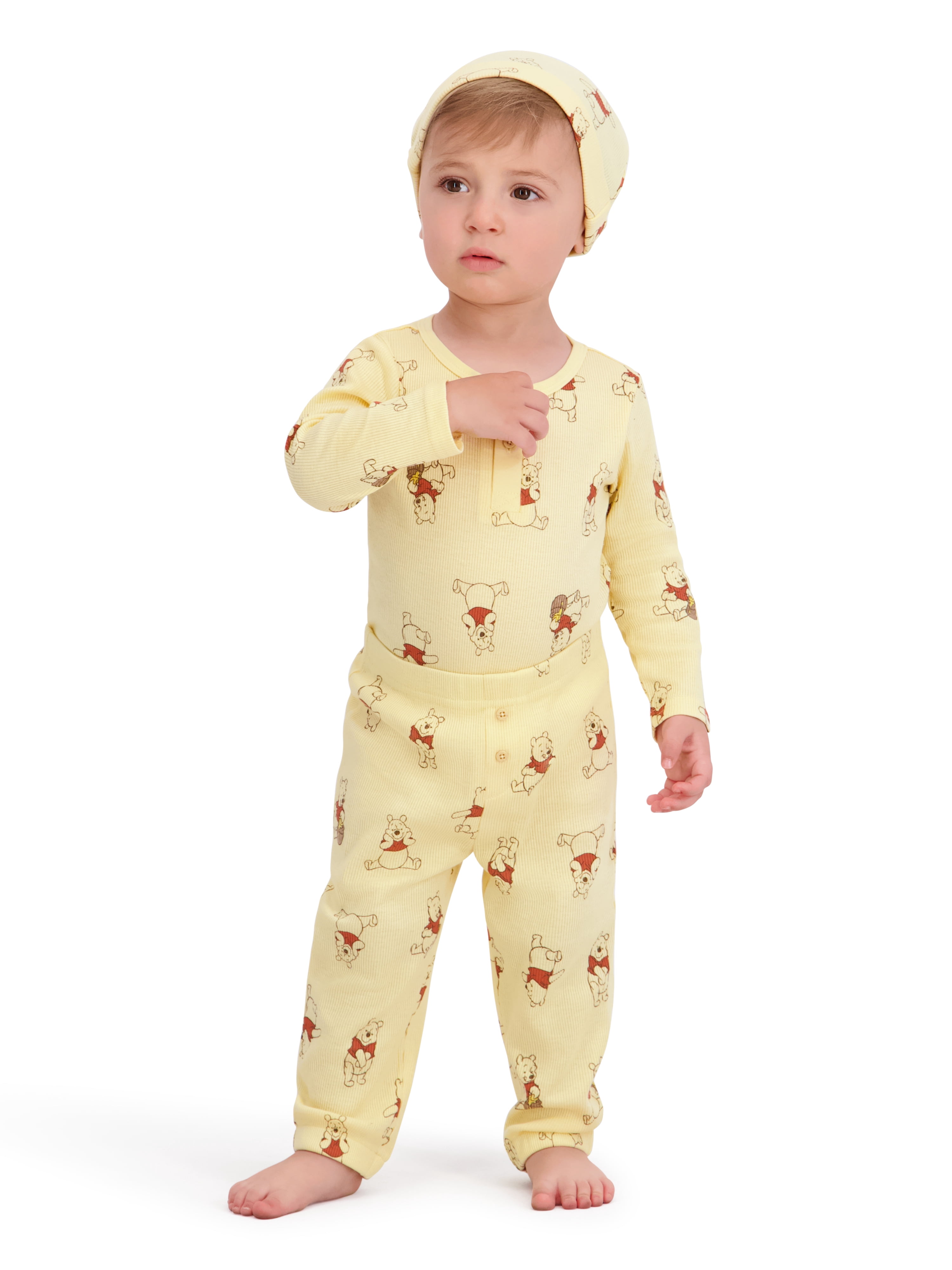 Winnie The Pooh Baby Boys 3 Piece Rib Pant Set, Sizes 0-24M