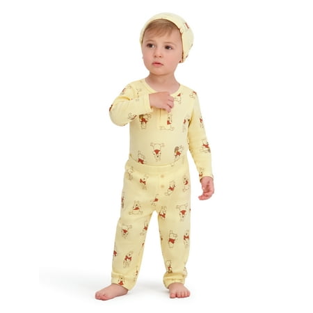 Winnie The Pooh Baby Boys 3 Piece Rib Pant Set, Sizes 0-24M