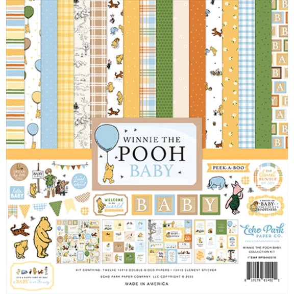 Echo Park Collection Kit 12"X12"-Winnie The Pooh Baby