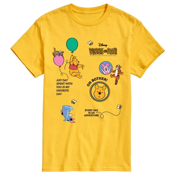 Winnie The Pooh - Balloon Collage - Men's Short Sleeve Graphic T-Shirt