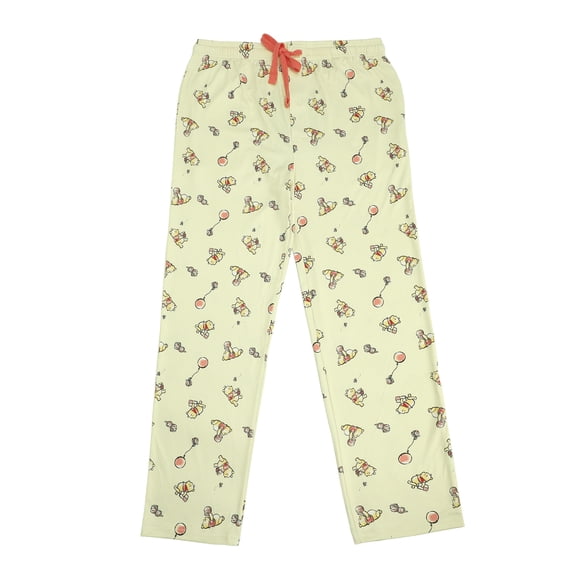 Winnie The Pooh Balloons & Honey Unisex Off-White Sleep Pajama Pants - Medium