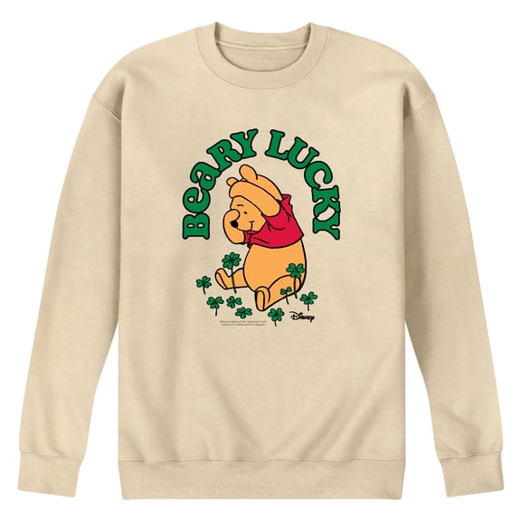 Winnie The Pooh - Beary Lucky - Men's Long Sleeve Crew Fleece Sweatshirt