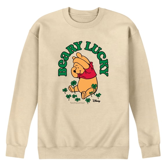 Winnie The Pooh - Beary Lucky - Men's Long Sleeve Crew Fleece Sweatshirt