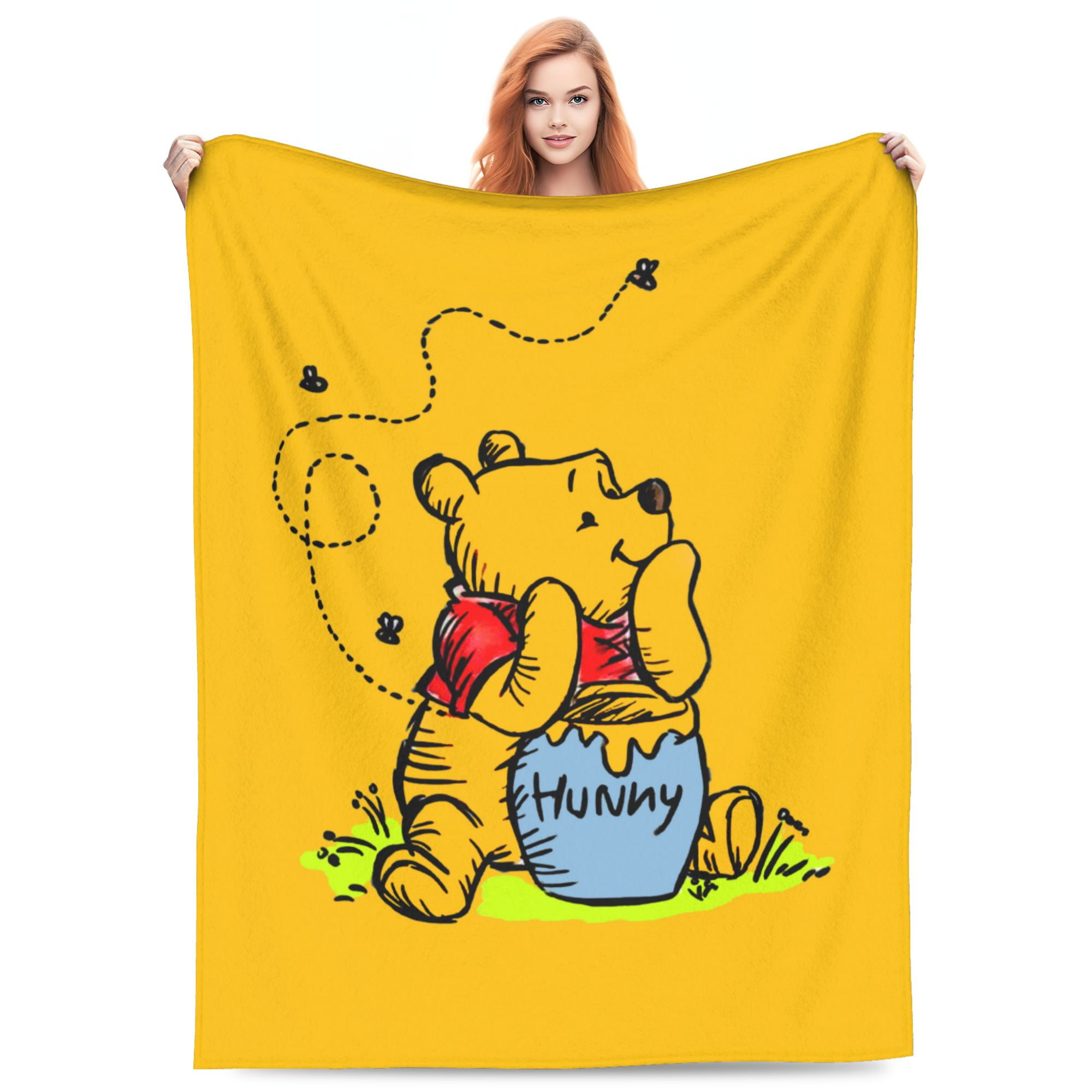 Winnie The Pooh Bed Blanket Super Soft Fleece Throw Blanket Lightweight Warm Cozy Cartoon Blankets Gifts for Kids Adults 50 x40 Walmart