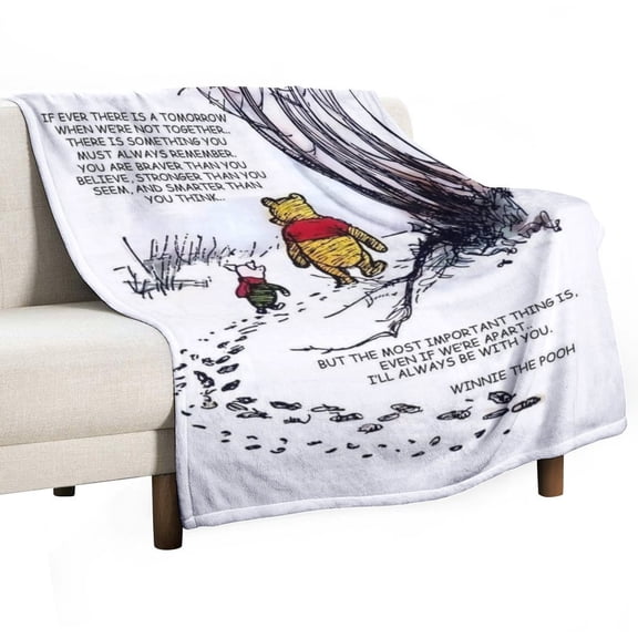 Winnie The Pooh Blanket Anti-pilling Flannel Blankets Ultra Soft Warm Blanket,Lightweight Blanket for Bed, Sofa, Couch, Camping, And Travel - Microplush