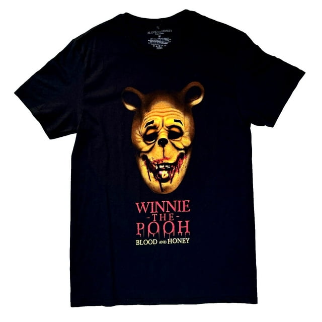 Winnie The Pooh Blood and Honey Bloody Face Horror TShirt Size Medium