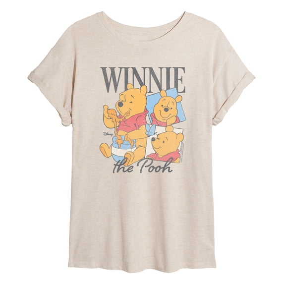 Winnie The Pooh - Bootleg Tee - Juniors Oversized Graphic T-Shirt