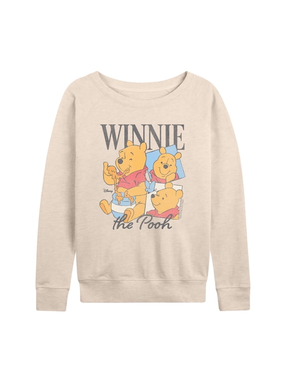 - Bootleg Tee Women's Lightweight French Terry Wide Neck Long Sleeve Graphic Shirt