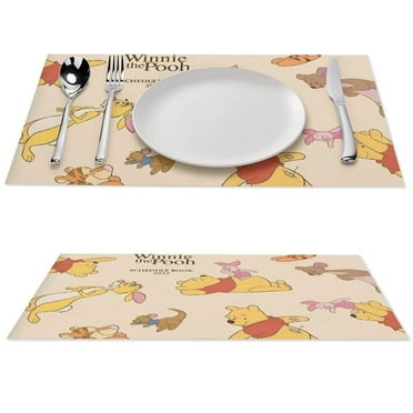 Winnie The Pooh Cartoon placemats are suitable for indoor dining table mats 1 PCS