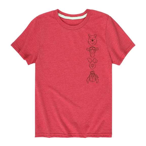Winnie The Pooh - Character Faces - Toddler And Youth Short Sleeve Graphic T-Shirt