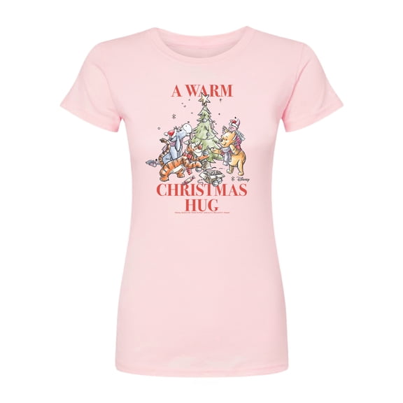 Winnie The Pooh - Christmas Crew - Juniors Fitted Graphic T-Shirt