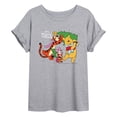 thumbnail image 1 of Winnie The Pooh - Christmas - Juniors Oversized Graphic T-Shirt, 1 of 4