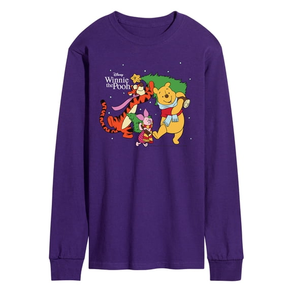 Winnie The Pooh - Christmas - Men's Long Sleeve Graphic T-Shirt