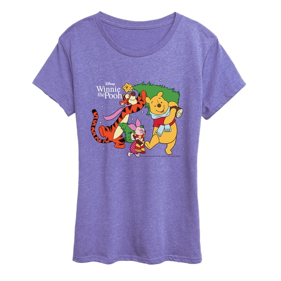 Winnie The Pooh - Christmas - Women's Short Sleeve Graphic T-Shirt