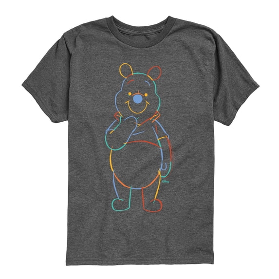 Winnie The Pooh - Color - Youth Boys Short Sleeve Graphic T-Shirt