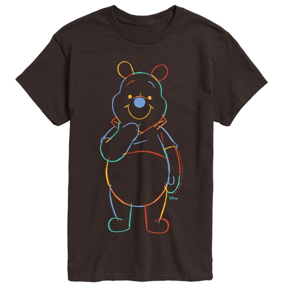 Winnie The Pooh - Colorful Sketch - Men's Short Sleeve Graphic T-Shirt