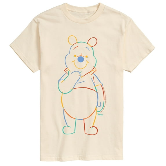 Winnie The Pooh - Colorful Sketch - Men's Short Sleeve Graphic T-Shirt