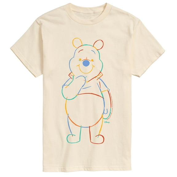 Winnie The Pooh - Colorful Sketch - Men's Short Sleeve Graphic T-Shirt