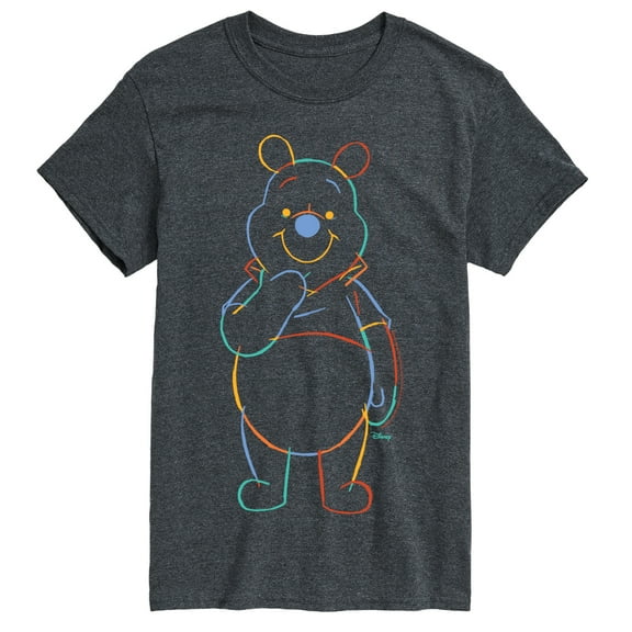 Winnie The Pooh - Colorful Sketch - Men's Short Sleeve Graphic T-Shirt