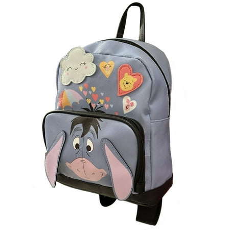 Winnie The Pooh Eeyore Faux Leather 10" Mini Backpack