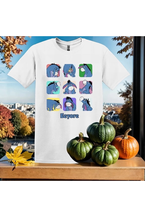 Winnie The Pooh Eeyore Gloomy Raincloud Sad Cute Donkey T-shirt