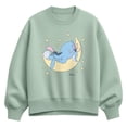 thumbnail image 1 of Winnie The Pooh - Eeyore Moon - Women's Oversized Fleece Crew Sweatshirt, 1 of 3