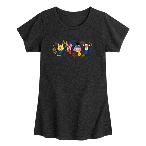 Winnie The Pooh - Fall - Toddler Girls Fitted Short Sleeve T-Shirt