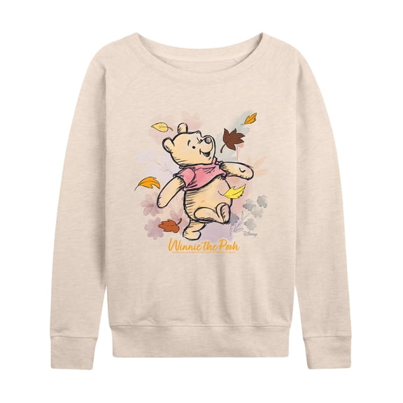 Winnie The Pooh - Falling Leaves - Women's French Terry Long Sleeve Pullover