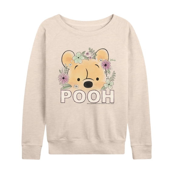 Winnie The Pooh - Floral Pooh - Women's French Terry Long Sleeve Pullover