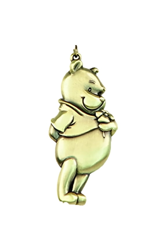 Pooh Brass Pewter Key Ring Multicolor, 1"