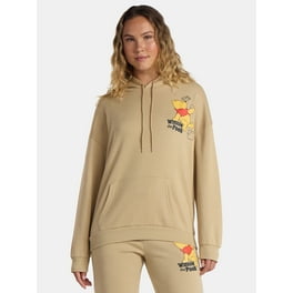 Pooh^_^ Winnie the Pooh Women's Quarter Zip Print Fleece Sweatshirt