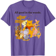 thumbnail image 1 of Winnie The Pooh Group Shot All Good In The Woods Unisex Softstyle T-Shirt for Men Women Kids,Purple Heather Color,Size 3XL, 1 of 5