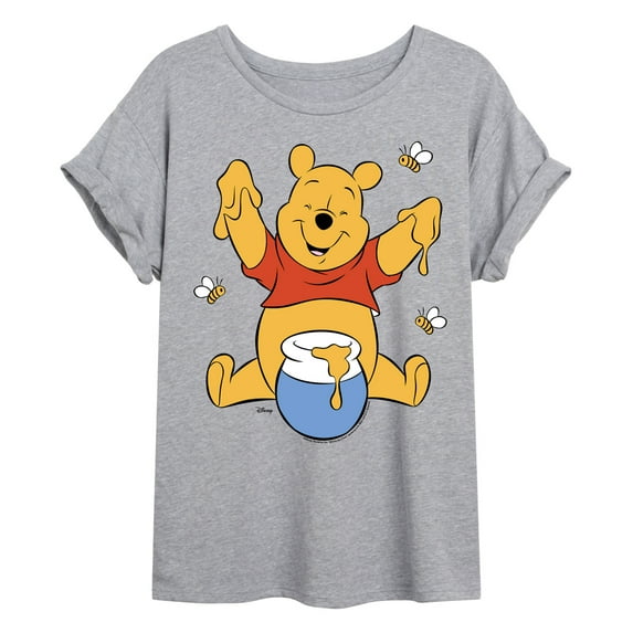 Winnie The Pooh - Honey Pot - Womens Oversized Graphic T-Shirt