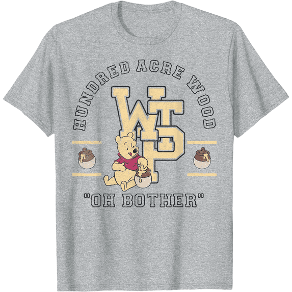Winnie The Pooh Hundred Acre Wood Oh Bother Unisex Softstyle T-Shirt for Men Women Kids,Sport Grey Color,Size L