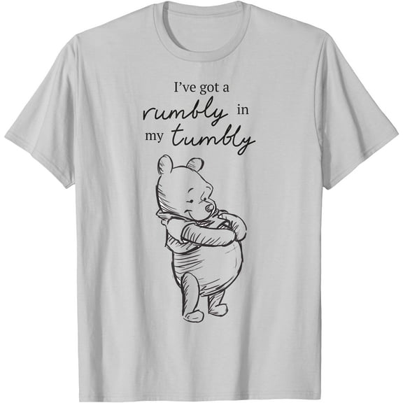 Winnie The Pooh I've Got A Rumbly In My Tumbly Logo Unisex Softstyle T-Shirt for Men Women Kids