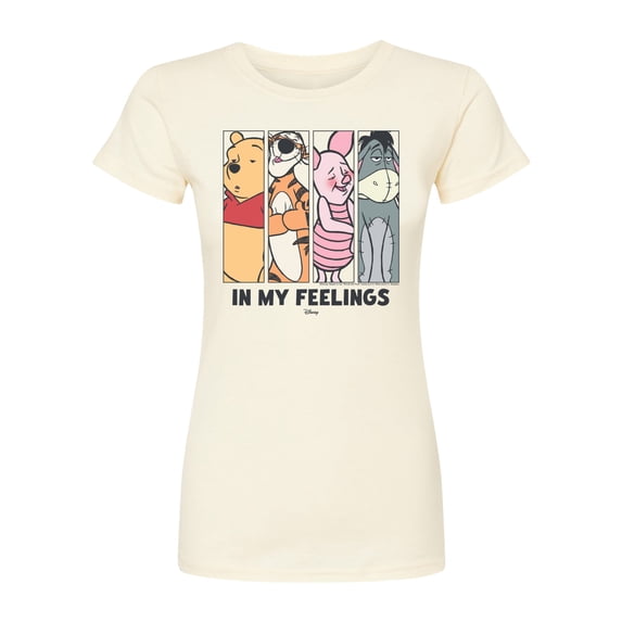 Winnie The Pooh - In My Feelings Pooh - Juniors Fitted Graphic T-Shirt