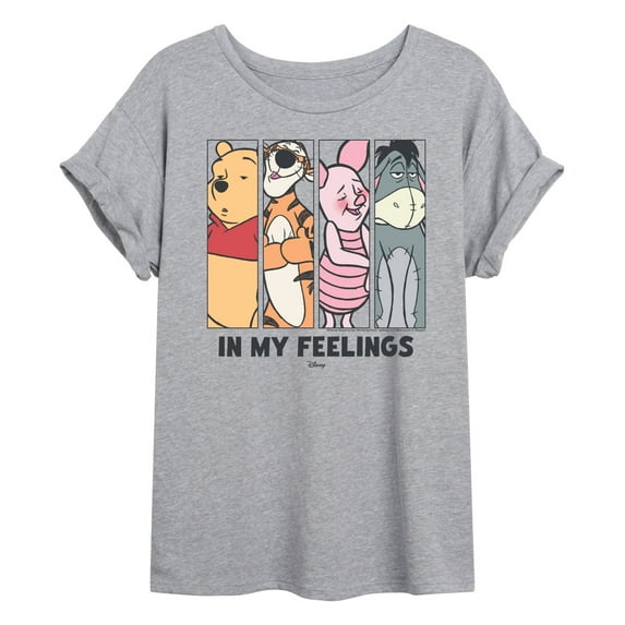 Winnie The Pooh - In My Feelings - Womens Oversized Graphic T-Shirt