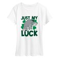 thumbnail image 1 of Winnie The Pooh - Just My Luck Eeyore Women's Short Sleeve Graphic T-Shirt, 1 of 4