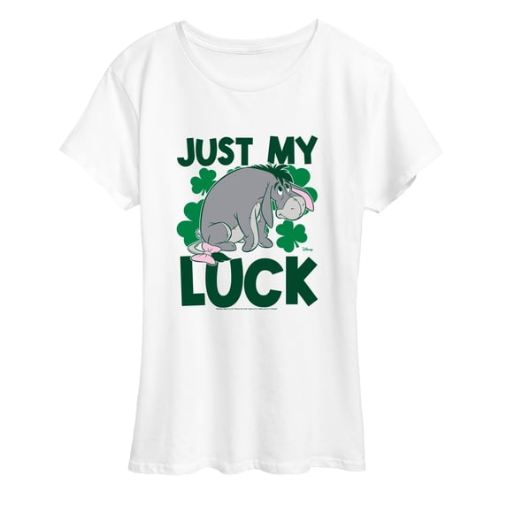 Winnie The Pooh - Just My Luck Eeyore Women's Short Sleeve Graphic T-Shirt