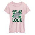 thumbnail image 1 of Winnie The Pooh - Just My Luck Eeyore Women's Short Sleeve Graphic T-Shirt, 1 of 3