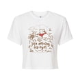 thumbnail image 1 of Winnie The Pooh - Just Resting My Eyes - Juniors Cropped Short Sleeve Graphic T-Shirt, 1 of 4
