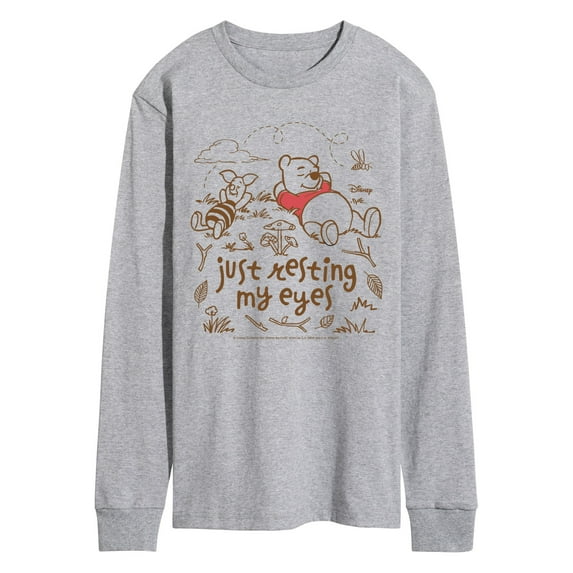 Winnie The Pooh - Just Resting My Eyes - Men's Long Sleeve Graphic T-Shirt